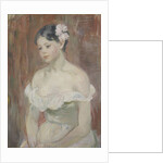 Girl with decollete (The Flower in Hair) by Berthe Morisot