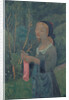 Girl with a Pink Stocking by Paul Sérusier