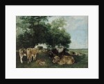 Nap during the Haying Season, Doubs Mountains by Gustave Courbet