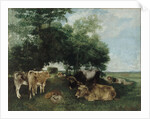 Nap during the Haying Season, Doubs Mountains by Gustave Courbet
