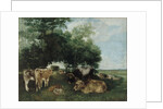 Nap during the Haying Season, Doubs Mountains by Gustave Courbet