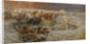 Pharaohs Army Engulfed by the Red Sea by Frederick Arthur Bridgman