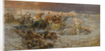 Pharaohs Army Engulfed by the Red Sea by Frederick Arthur Bridgman