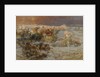 Pharaohs Army Engulfed by the Red Sea by Frederick Arthur Bridgman