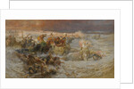 Pharaohs Army Engulfed by the Red Sea by Frederick Arthur Bridgman