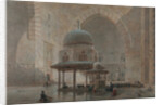 Interior of the Mosque-Madrassa of Sultan Hassan in Cairo by Edward Goodall