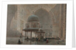 Interior of the Mosque-Madrassa of Sultan Hassan in Cairo by Edward Goodall