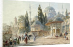 The Sehzade Mosque in Constantinople by Eugène-Napoleon Flandin