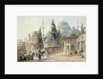 The Sehzade Mosque in Constantinople by Eugène-Napoleon Flandin