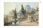The Sehzade Mosque in Constantinople by Eugène-Napoleon Flandin