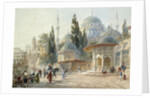 The Sehzade Mosque in Constantinople by Eugène-Napoleon Flandin