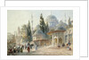 The Sehzade Mosque in Constantinople by Eugène-Napoleon Flandin