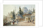 The Sehzade Mosque in Constantinople by Eugène-Napoleon Flandin