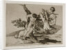 Grande hazaña! Con muertos! (A heroic feat! With dead men!) Plate 39 from The Disasters of War (Los by Francisco de Goya