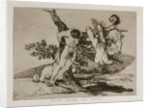 Grande hazaña! Con muertos! (A heroic feat! With dead men!) Plate 39 from The Disasters of War (Los by Francisco de Goya