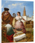 Courting at a Ring-Shaped Pastry Stall at the Seville Fair by Rafael Benjumea