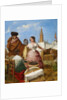 Courting at a Ring-Shaped Pastry Stall at the Seville Fair by Rafael Benjumea