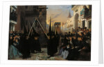 A Procession along Calle Génova by Alfred Dehodencq