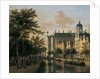 The Nieuwezijds Voorburgwal with the Flower Market, Amsterdam by Gerrit Adriaensz Berckheyde