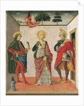 Saint Cecilia between Saint Valerian and Saint Tiburtius with a Donor by Francesco Botticini