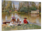 Children by the Lake by Konstantin Yegorovich Makovsky