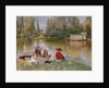 Children by the Lake by Konstantin Yegorovich Makovsky