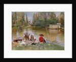 Children by the Lake by Konstantin Yegorovich Makovsky