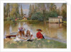 Children by the Lake by Konstantin Yegorovich Makovsky