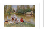 Children by the Lake by Konstantin Yegorovich Makovsky