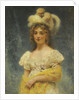 Portrait of a Lady in a Yellow Shawl by Konstantin Yegorovich Makovsky
