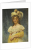 Portrait of a Lady in a Yellow Shawl by Konstantin Yegorovich Makovsky