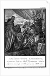 Archbishop Kliment of Novgorod and Dmitry I Alexandrovich. 1280 (From Illustrated Karamzin), 1836 by Boris Artemyevich Chorikov