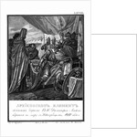 Archbishop Kliment of Novgorod and Dmitry I Alexandrovich. 1280 (From Illustrated Karamzin), 1836 by Boris Artemyevich Chorikov