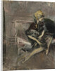 Lady In A Yellow Hat With Her Dog (Marchesa Casati) by Giovanni Boldini