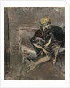 Lady In A Yellow Hat With Her Dog (Marchesa Casati) by Giovanni Boldini
