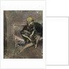 Lady In A Yellow Hat With Her Dog (Marchesa Casati) by Giovanni Boldini