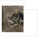 Lady In A Yellow Hat With Her Dog (Marchesa Casati) by Giovanni Boldini