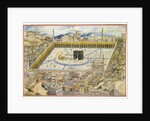 View of the Kaaba and surrounding buildings in Mecca, Second Half of the 19th cen by Mahmud