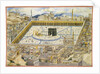 View of the Kaaba and surrounding buildings in Mecca, Second Half of the 19th cen by Mahmud