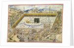 View of the Kaaba and surrounding buildings in Mecca, Second Half of the 19th cen by Mahmud
