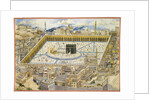 View of the Kaaba and surrounding buildings in Mecca, Second Half of the 19th cen by Mahmud