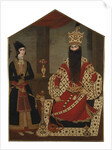 Portrait of Fath Ali Shah Standing, ca 1820 by Mihr Ali