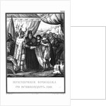 The reconciliation of Yaropolk Vladimirovich and Vsevolod II Olgovich. 1139 (From Illustrated Karam by Boris Artemyevich Chorikov