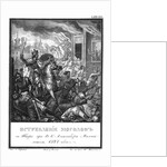 Tver Uprising of 1327 (From Illustrated Karamzin), 1836 by Boris Artemyevich Chorikov