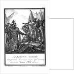 The Russian princes rejects the offer of the Ambassador of Batu Khan. 1237 (From Illustrated Karamz by Boris Artemyevich Chorikov