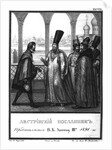 Austrian Envoy is presented to the Tsar Ivan III. 1491 (From Illustrated Karamzin), 1836 by Boris Artemyevich Chorikov