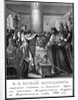 Grand Prince Vasily Vasiliyevich rejects connection with the Latin Church. 1440 (From Illustrated K by Boris Artemyevich Chorikov