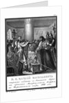 Grand Prince Vasily Vasiliyevich rejects connection with the Latin Church. 1440 (From Illustrated K by Boris Artemyevich Chorikov