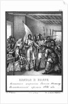 Muscovite boyars support Vasily II in retaking the throne. 1446 (From Illustrated Karamzin), 1836 by Boris Artemyevich Chorikov