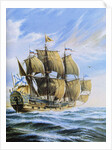 Russian ship of the line Poltava, 1712 by Anonymous